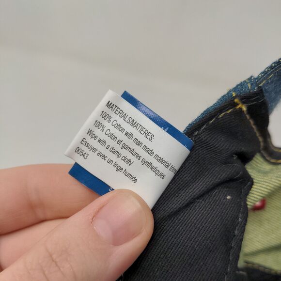 Disney Boy's Strapback Hat Blue Size OS Embroidered Mickey Mouse Logo Denim - Picture 9 of 9